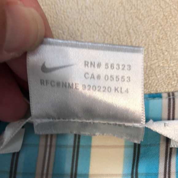 Nike golf shorts Women's size 4 small blue yellow black stripe athletic EUC - Picture 8 of 11